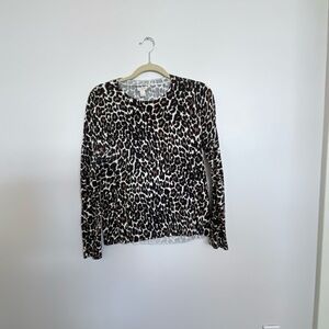 Leopard print sweater JCrew. Size M